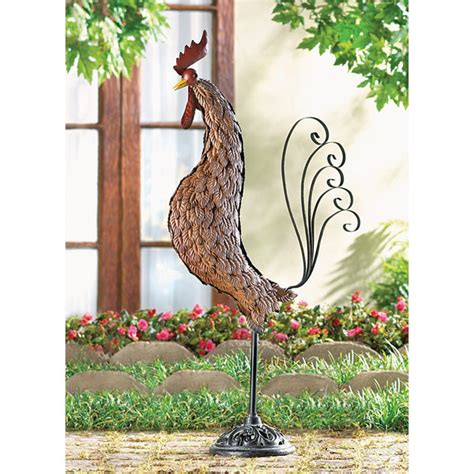 Wrought Iron Metal Rooster Products